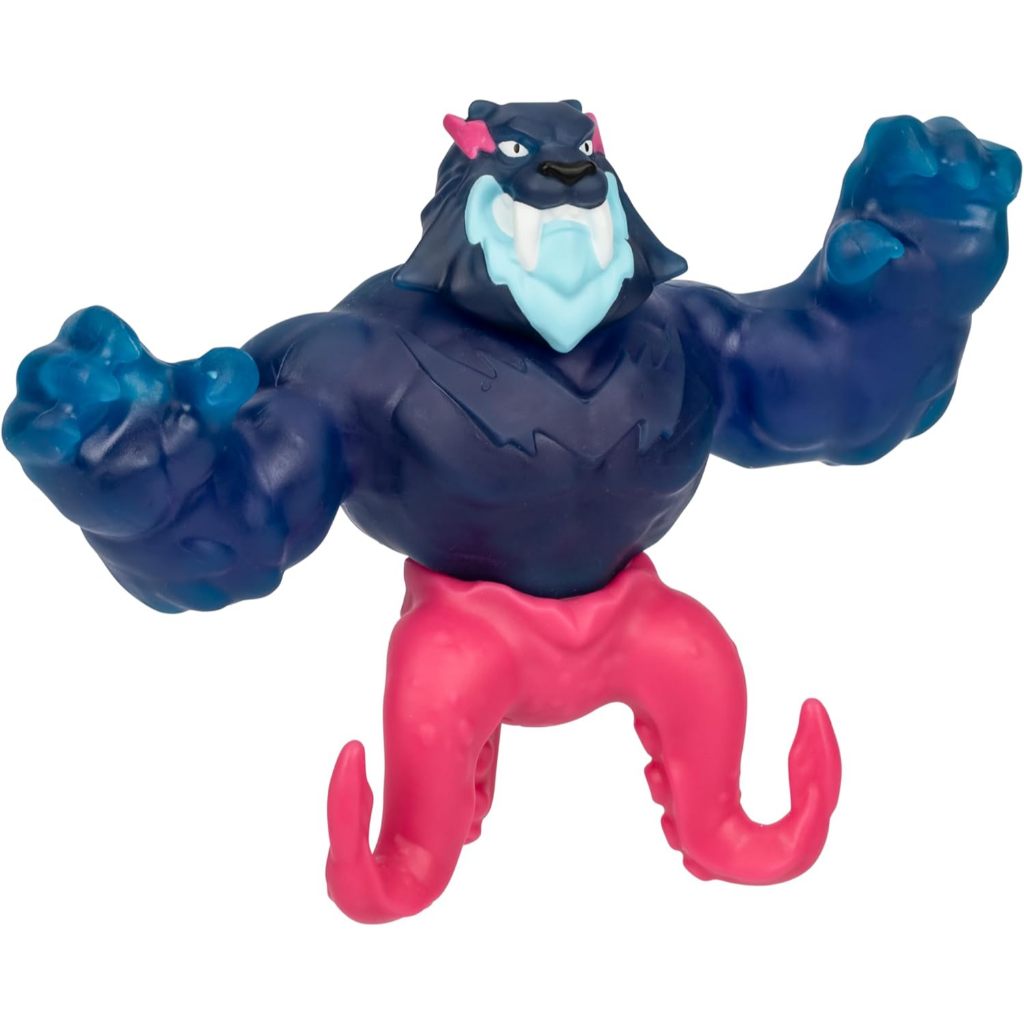 MRBEAST LAB - Hyper Fusion Co Giãn Hero, Sabretooth Squid, 5 Inch (12.7CM) Goo Filled Hình Đứng, Kéo Dài Đến 3 Lần Kích Thước, Thu Thập Tất Cả 3; Cobra Panther, Tiger Dragon a