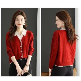 Phụ Nữ Dệt Kim Áo Len Rời Cổ Áo Polo Phiên Bản Hàn Quốc Đi Lại Đơn Giản Phong Cách Mới Thu Đông Áo Chui Đầu Top 2025