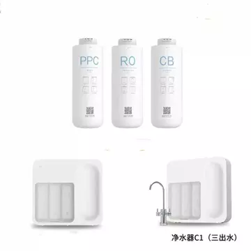 Dành Cho Xiaomi Máy Lọc Nước Lọc PPC Composite Lọc Thẩm Phủ Ngược Than Hoạt Tính Phía Sau Cho C1 Và MRB23