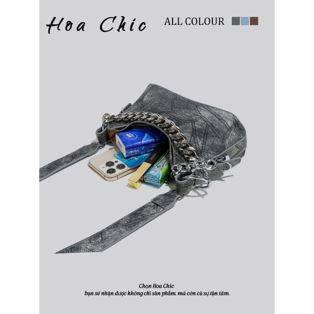 Túi đeo vai Denim Túi dây chuyền thời trang thời trang