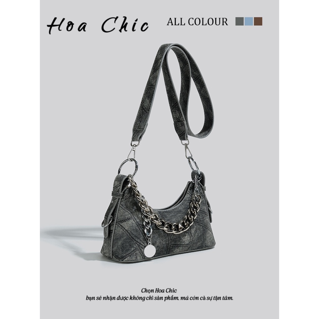 Túi đeo vai Denim Túi dây chuyền thời trang thời trang