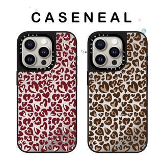 Ốp điện thoại gương in hình con báo tình yêu chất lượng cao Thích hợp cho iPhone 17ProMax 17pro 17 air 16promax 16 15promax 15 14promax 13 13promax Ốp lưng cứng chống rơi thời trang
