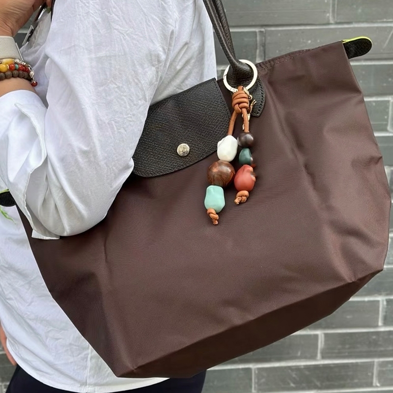 War Horse Túi Tote Nylon nữ màu Mocha mới Túi đựng bánh bao