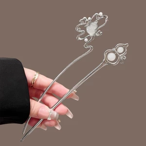 Kẹp tóc ngọc trai bầu cổ mèo - Phong cách đơn giản sang trọng, phụ kiện tóc cao cấp