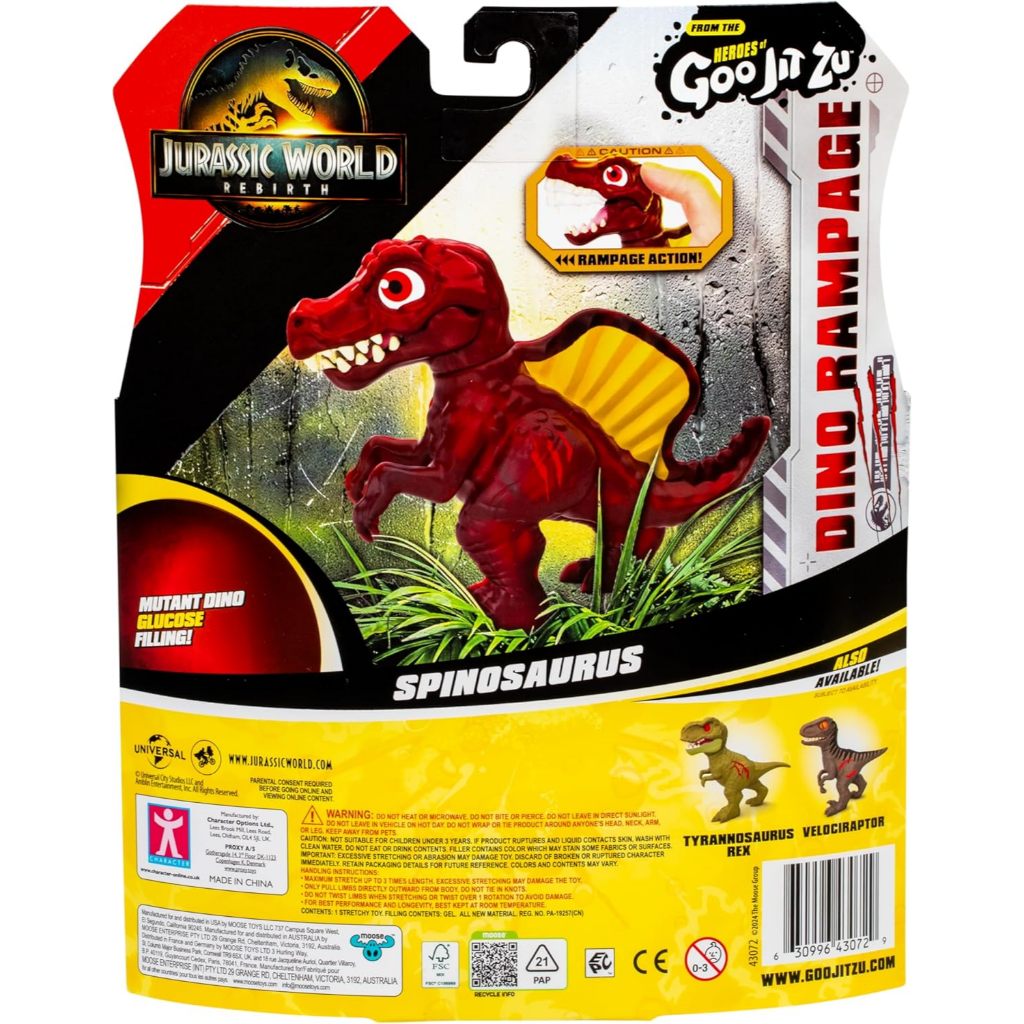 Goo Jit Zu Jurassic World Rebirth Dino Rampage Spinosaurus Nhân vật hành động