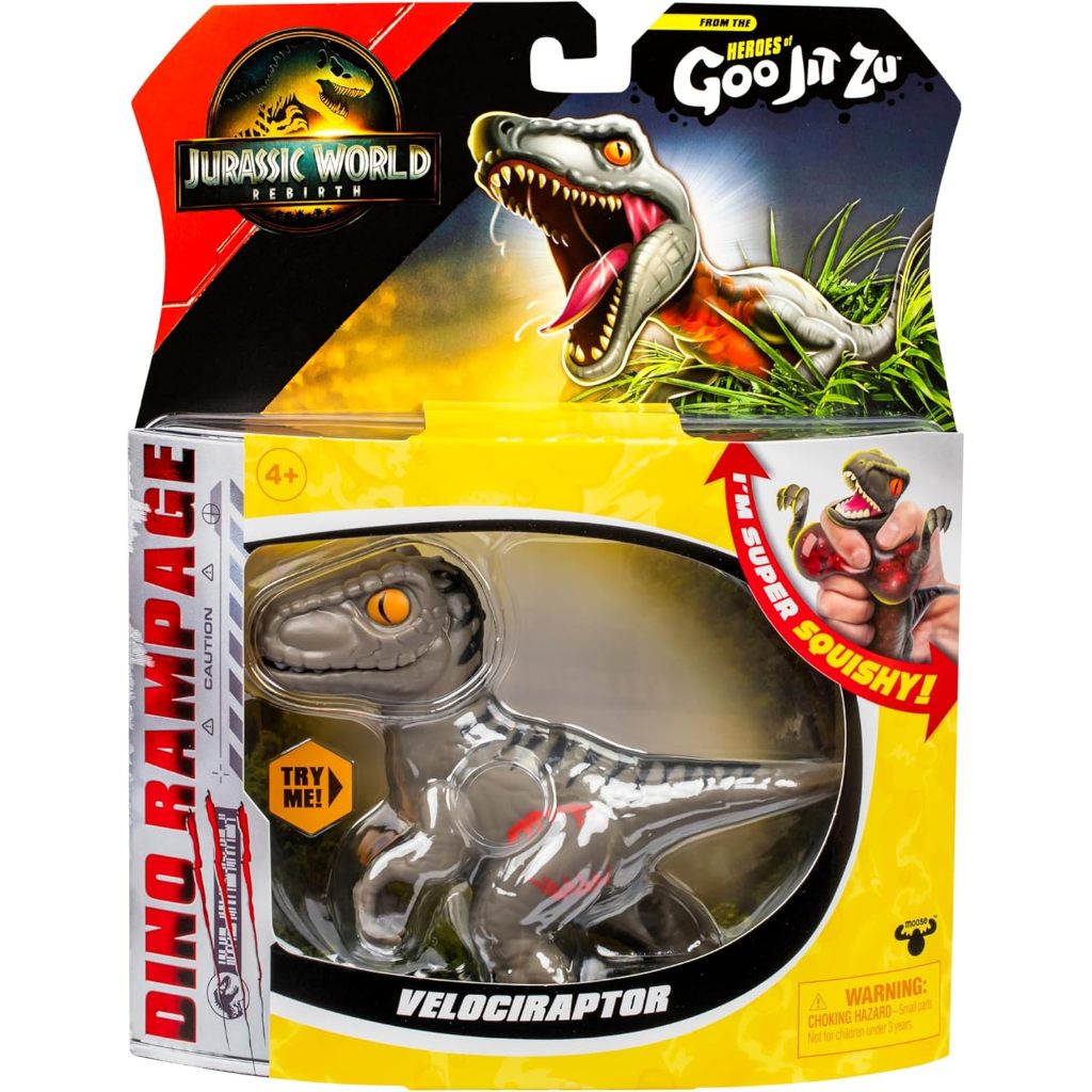 Goo Jit Zu Jurassic World Rebirth Dino Rampage Velociraptor Nhân vật hành động