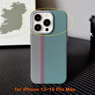 [JLK] Ốp Điện Thoại Từ Tính Bằng Sợi Carbon Cho iPhone 17 Pro Max 17Air 16 15 14 Ốp Lưng Sạc Không Dây Vỏ Bảo Vệ Camera Hợp Kim