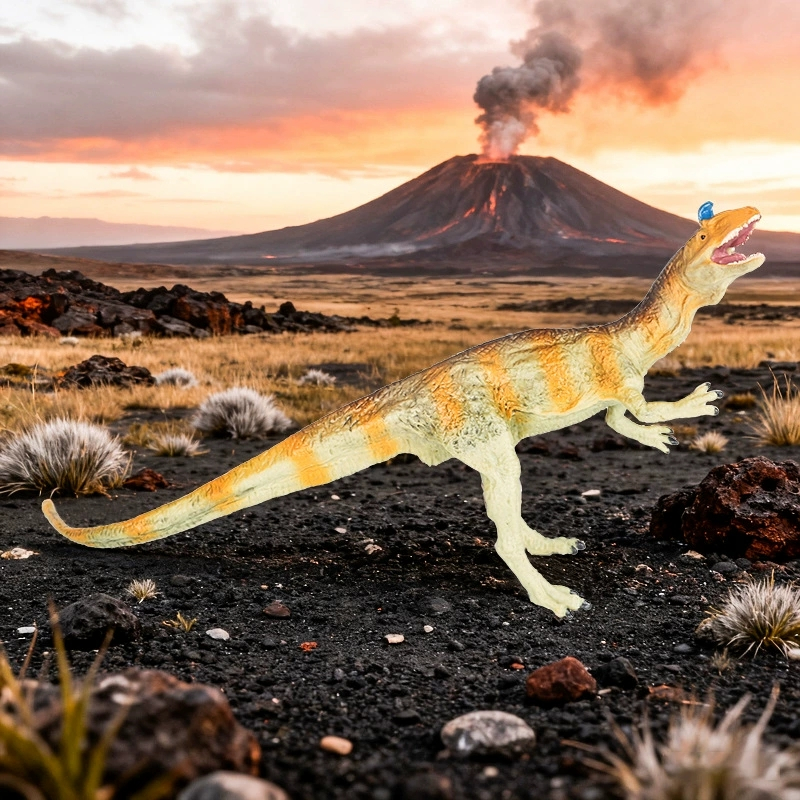 Đồ chơi khủng long trẻ em Kỷ Jura Mô hình động vật rắn thực tế cryolophosaurus Ice Thorn Dragon