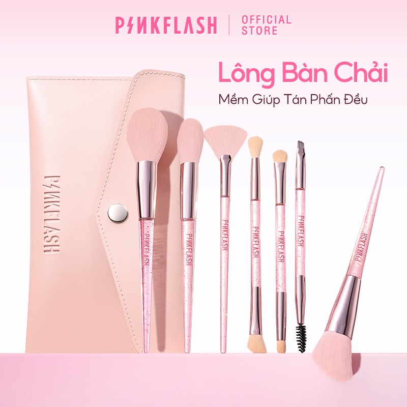Cọ trang điểm PINKFLASH Fairy Wand hỗ trợ làm đẹp Túi đựng dụng cụ trang điểm đa dụng