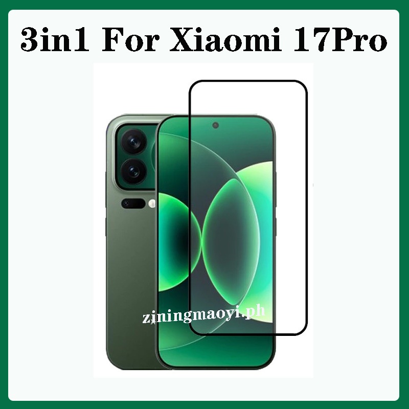 4in1Soft Silicone Trong Suốt Dành Cho XIAOMI 17 Pro Max Túi Khí Chống Sốc Trong Suốt, Vân Tay Mở Khóa Phim Cường Lực Và Ống Kính Và Mặt Sau Cho XIAOMI 17 17 17Pro Max Cản