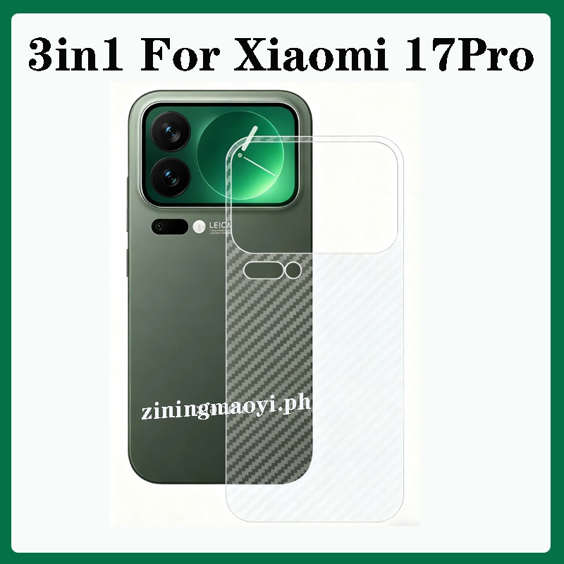 4in1Soft Silicone Trong Suốt Dành Cho XIAOMI 17 Pro Max Túi Khí Chống Sốc Trong Suốt, Vân Tay Mở Khóa Phim Cường Lực Và Ống Kính Và Mặt Sau Cho XIAOMI 17 17 17Pro Max Cản