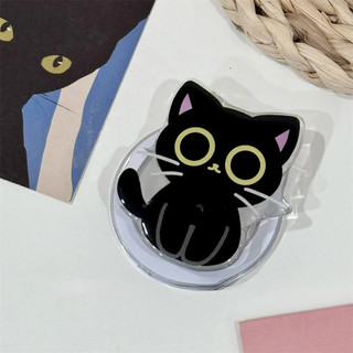 Giá đỡ từ tính họa tiết mèo đen dễ thương Giá đỡ điện thoại Griptok cho iPhone, iPad, Magsafe Smart Tok