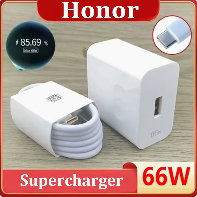Honor Magic 7 Lite 66W EU / Mỹ SuperCharge Bộ sạc siêu nhanh 6A USB Type C Cáp sạc nhanh cho Honor X9B Magic VS3 V3 X50 GT