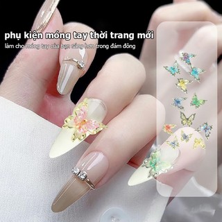 [savemoneyeveryday] 10 Chiếc Lấp Lánh Móng Tay Quyến Rũ Bướm 3d Hợp Kim Nhiều Màu Sắc Gradient Móng Tay Nghệ Thuật Trang Trí Đồ Dùng Phụ Kiện Móng Tay [vn]