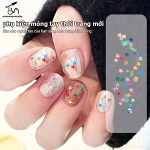 1Jar Ngôi Sao Lấp Lánh Móng Tay Lấp Lánh Lấp Lánh Pentagram Trang Trí Móng Tay Thiết Kế Salon Móng Tay Phụ Kiện Dễ Thương DIY Nail Art Design [vn]