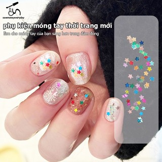 [savemoneyeveryday] 1Jar Ngôi Sao Lấp Lánh Móng Tay Lấp Lánh Lấp Lánh Pentagram Trang Trí Móng Tay Thiết Kế Salon Móng Tay Phụ Kiện Dễ Thương DIY Nail Art Design [vn]