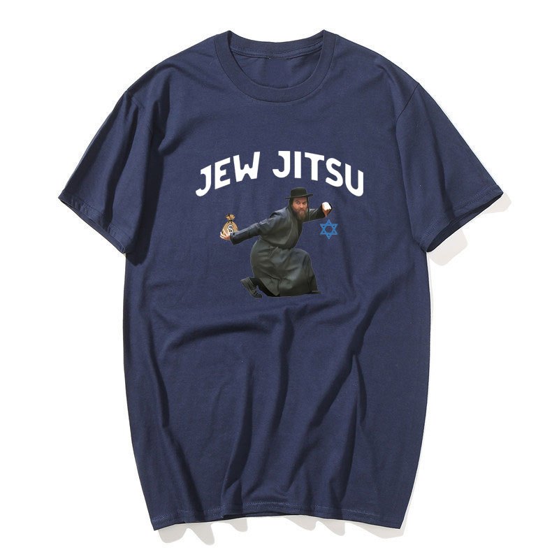Jew-Jitsu Hài Hước - Áo Thun Cotton Tay Ngắn Cho Nam và Nữ, Phong Cách Ngọ Nghĩnh