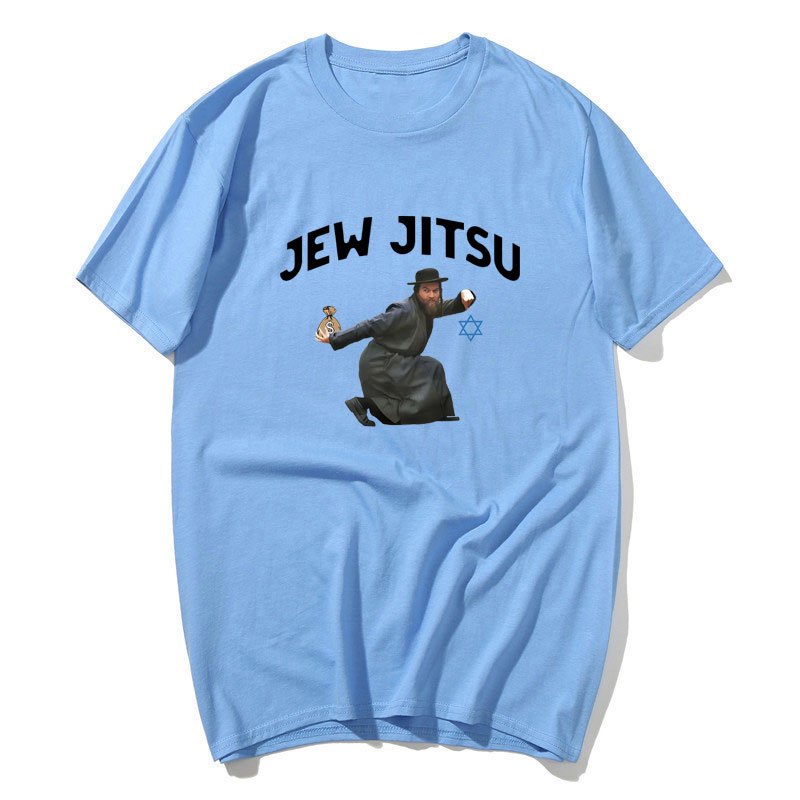 Jew-Jitsu Hài Hước - Áo Thun Cotton Tay Ngắn Cho Nam và Nữ, Phong Cách Ngọ Nghĩnh