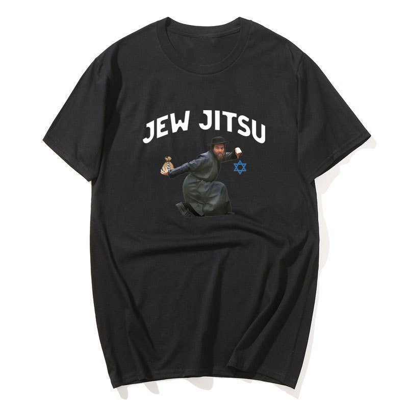 Jew-Jitsu Hài Hước - Áo Thun Cotton Tay Ngắn Cho Nam và Nữ, Phong Cách Ngọ Nghĩnh
