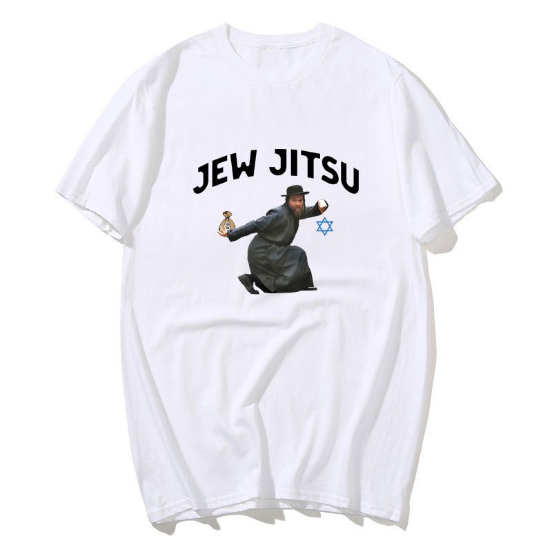 Jew-Jitsu Hài Hước - Áo Thun Cotton Tay Ngắn Cho Nam và Nữ, Phong Cách Ngọ Nghĩnh