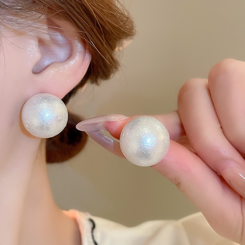 Bông tai hình học cổ điển kiểu Pháp kim bạc, sang trọng và thời trang
