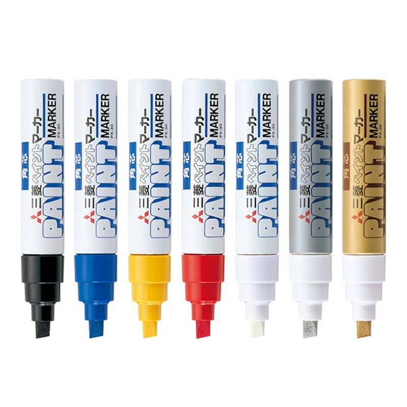 1 Cái UNI PX-30 Bút Sơn Dầu Bút Đánh Dấu Thường Trực Plumones Rotuladores 4-8.5MM Bút Đánh Dấu Đa Bề Mặt Trang Trí Xe Hơi Graffiti