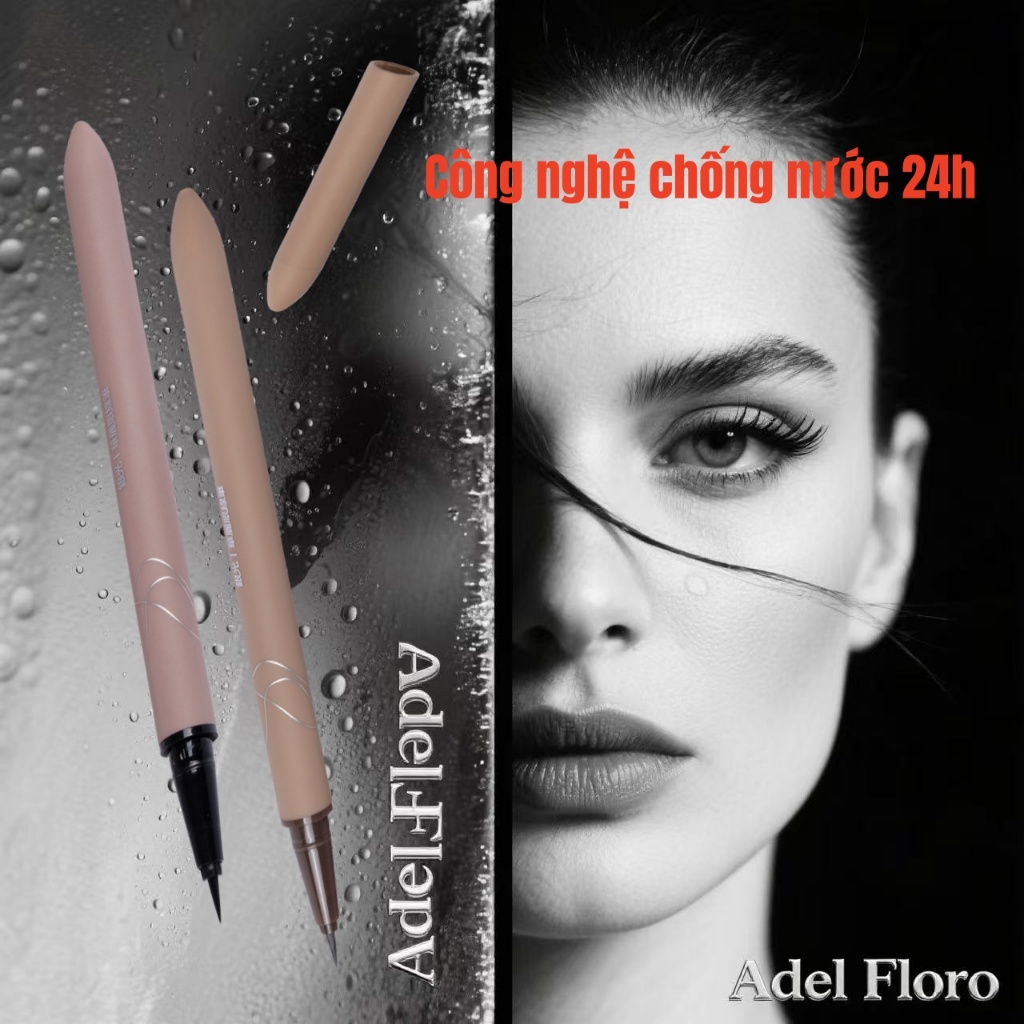 Bút Kẻ Mắt Chống Trượt Adel - Vỏ Gel Cầm Chắc Nét Siêu Mảnh 24H Chống Nước Dễ Dùng Cho Người Mới