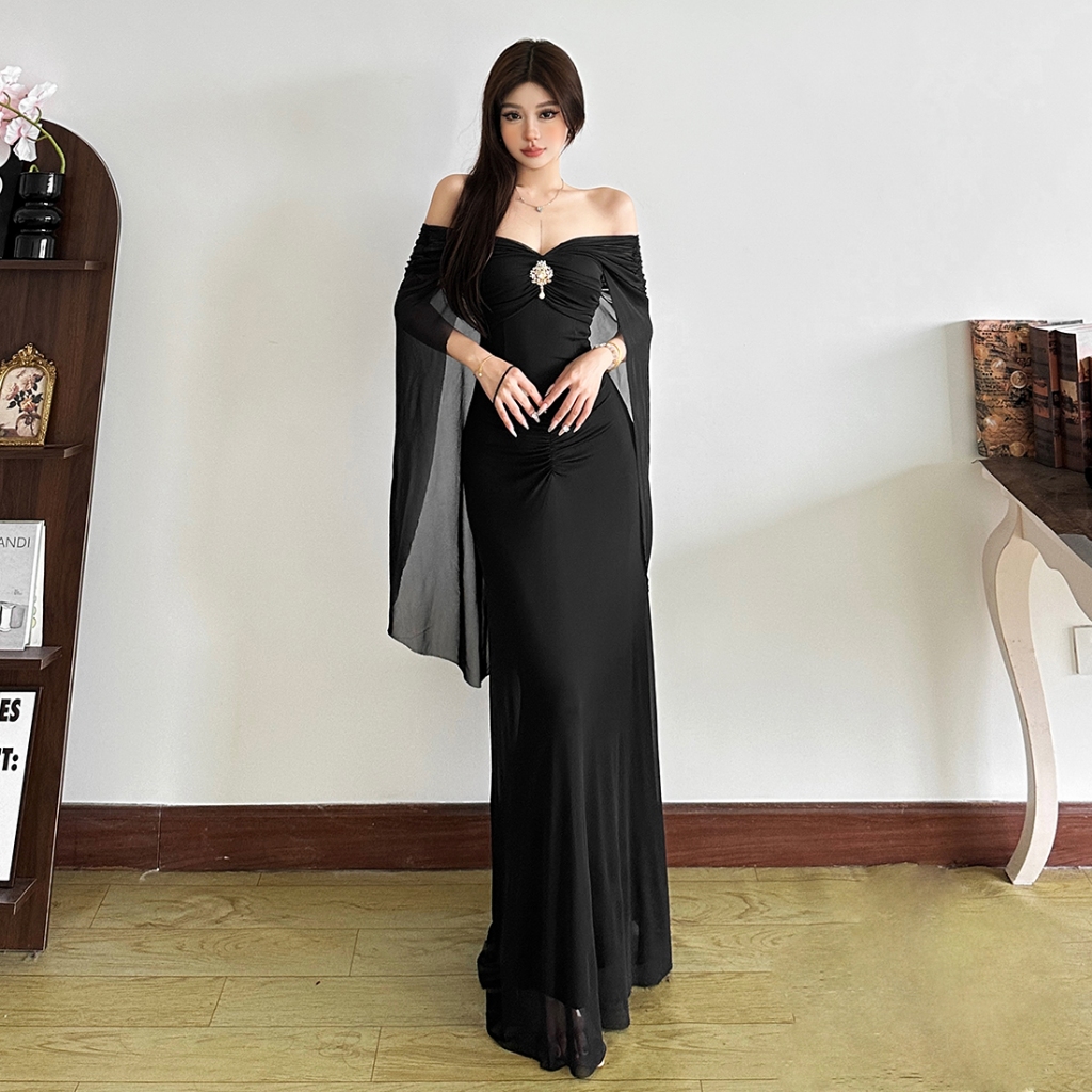 Cutenew Sheer Lưới Bảng Giảm Béo Váy Đeo Vai Trang Bị Và Đa Năng Cho Fashionista Thời Trang Nóng Mới