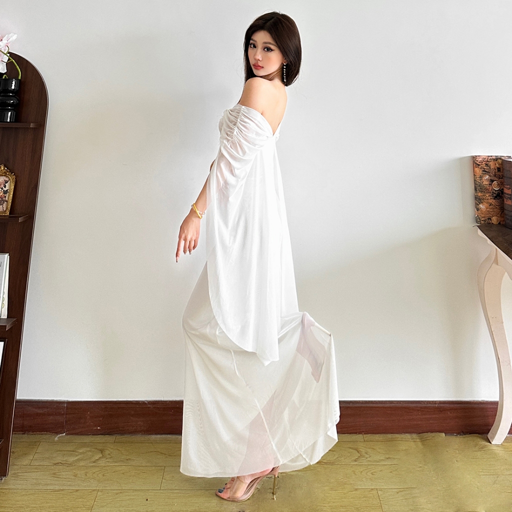 Cutenew Sheer Lưới Bảng Giảm Béo Váy Đeo Vai Trang Bị Và Đa Năng Cho Fashionista Thời Trang Nóng Mới