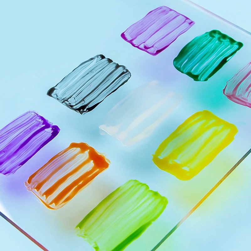 5 Chiếc Bebino Thủy Tinh Sắc Tố Gốm Sứ Chống Thấm Nước Vẽ Tay Bán Trong Suốt Màu Tranh Acrylic Tranh Sơn Men cloisonn é Tranh Màu DIY Thủy Tinh Sắc Tố