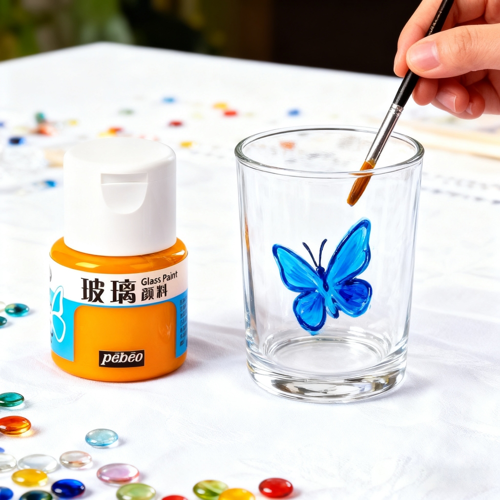 5 Chiếc Bebino Thủy Tinh Sắc Tố Gốm Sứ Chống Thấm Nước Vẽ Tay Bán Trong Suốt Màu Tranh Acrylic Tranh Sơn Men cloisonn é Tranh Màu DIY Thủy Tinh Sắc Tố