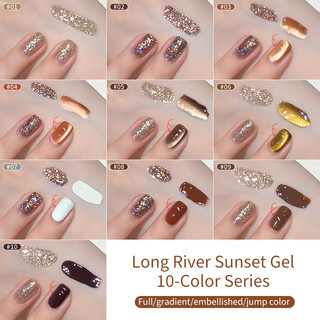ANNIES Nâu Sequin Sơn Móng Tay 12ml Gel Nhu Cầu Chiếu Sáng Mắt Mèo Sơn Móng Tay Mùa Thu Series