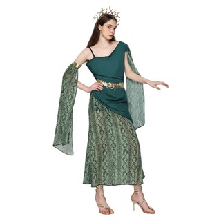 Phụ Nữ Mới Gợi Cảm Medusa Trang Phục Nữ Cao Cấp Nữ Thần Hy Lạp Cosplay Váy Người Lớn Bí Ẩn Nữ Hoàng Ai Cập Trang Phục Halloween Nữ Lễ Hội Tiệc Sân Khấu Biểu Diễn Lạ Mắt Trang Phục
