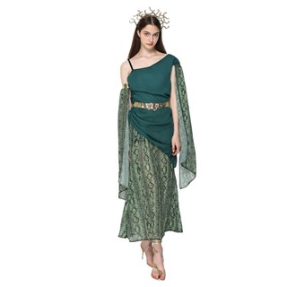 Phụ Nữ Mới Gợi Cảm Medusa Trang Phục Nữ Cao Cấp Nữ Thần Hy Lạp Cosplay Váy Người Lớn Bí Ẩn Nữ Hoàng Ai Cập Trang Phục Halloween Nữ Lễ Hội Tiệc Sân Khấu Biểu Diễn Lạ Mắt Trang Phục