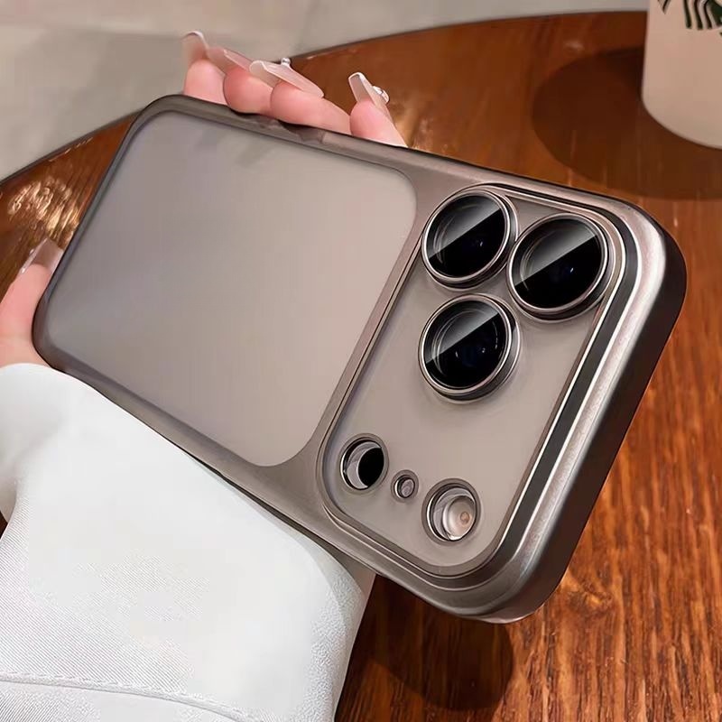 Ốp lưng cứng mờ bảo vệ ống kính máy ảnh tương thích với iPhone 11 12 pro max 13 pro max 14 pro max 15 pro max 16 pro max 17 pro max 17 air case