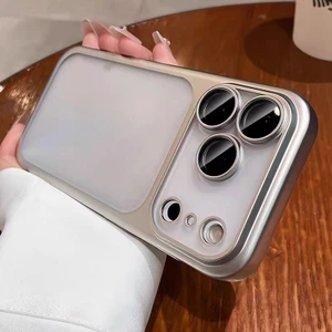 Ốp lưng cứng mờ bảo vệ ống kính máy ảnh tương thích với iPhone 11 12 pro max 13 pro max 14 pro max 15 pro max 16 pro max 17 pro max 17 air case