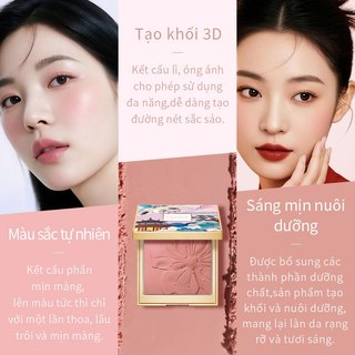 Phấn má hồng CATKIN 10g (Phấn má hồng mặt, Màu sắc tự nhiên, lâu trôi, Phấn má hồng Highlight 2 trong 1)