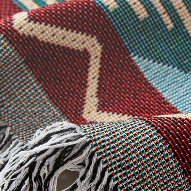 Chăn sofa vải lanh Cotton có thể giặt được Bohemian mới, Vỏ bọc ghế sofa tua rua chống trượt họa tiết hình học cổ điển, Bảo vệ nội thất cho thú cưng cho ghế sofa đệm 1 / 2 / 3 / 4