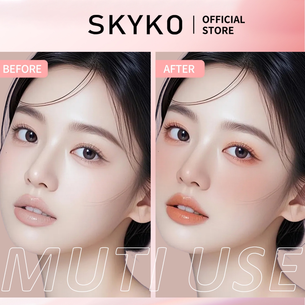 Kem má hồng SKYKO 4 TRONG 1 Màu sắc cao Muti-use Cho Cheek & Môi & Mắt