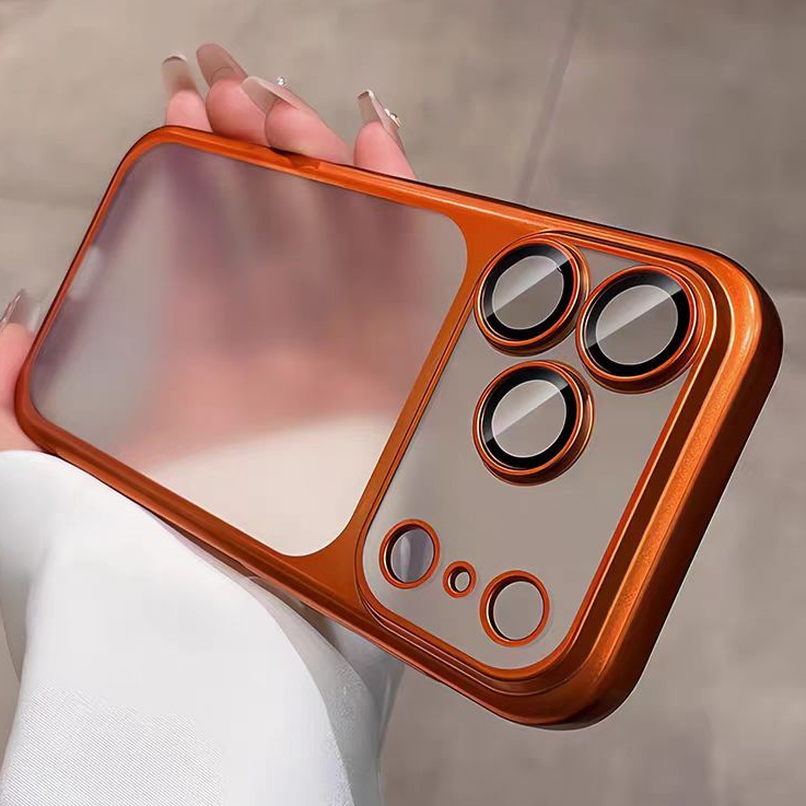 Ốp lưng cứng mờ bảo vệ ống kính máy ảnh tương thích với iPhone 11 12 pro max 13 pro max 14 pro max 15 pro max 16 pro max 17 pro max 17 air case