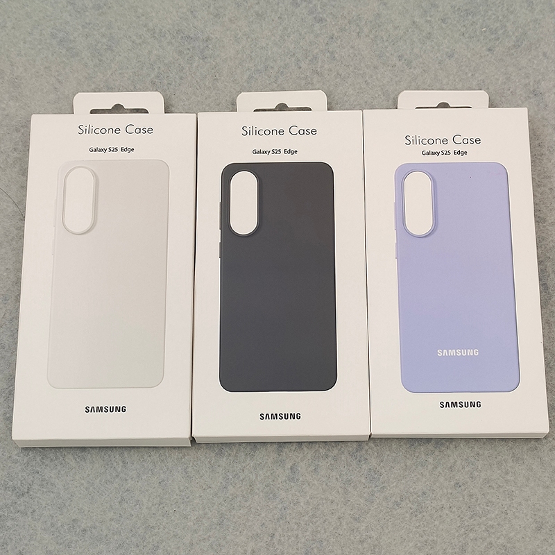 Ốp điện thoại silicon lỏng cảm ứng mềm chính hãng SAMSUNG S25 Edge 5G Vỏ bảo vệ ống kính toàn diện cho Galaxy S25Edge