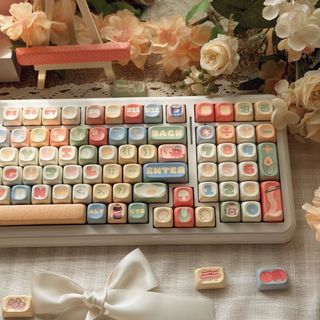 Cup Noodle Keycaps PBT Dye-sub MOA Profile Keycap Custom Keycaps Tương thích với Cherry Gateron MX Switches