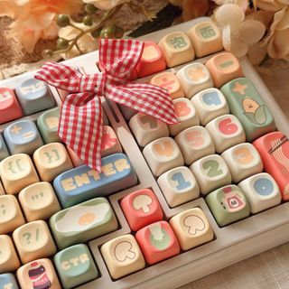 Cup Noodle Keycaps PBT Dye-sub MOA Profile Keycap Custom Keycaps Tương thích với Cherry Gateron MX Switches