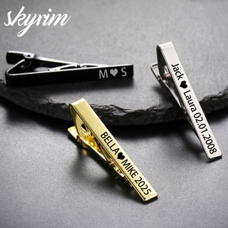 SKYRIM Tùy Chỉnh Kẹp Cà Vạt Cho Nam Cá Tính Thép Không Gỉ 6 Mm Kinh Doanh Cao Cấp Đơn Giản Tinh Tế Cho Đám Cưới Pin Trâm Cài