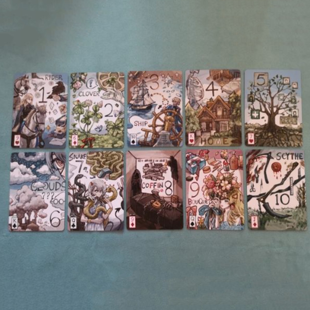 Người mới bắt đầu Tarot Deck 42 Thẻ đồ chơi để bàn Giải trí di động Bộ bài toán Oracle Tool cho du lịch gia đình