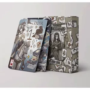 Người mới bắt đầu Tarot Deck 42 Thẻ đồ chơi để bàn Giải trí di động Bộ bài toán Oracle Tool cho du lịch gia đình