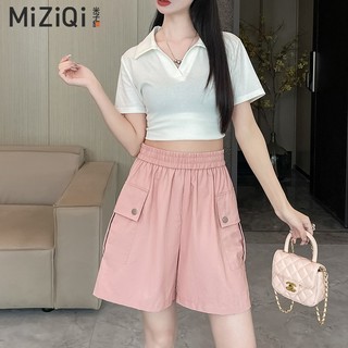 [MIZIQI] Quần Short Cao Cấp Nữ, Quần Ống Rộng Năm Điểm Mùa Hè