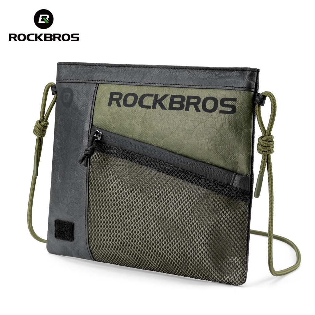 ROCKBROS Túi Xe Đạp Có Thể Tái Chế Chống Thấm Nước Gấp Đeo Ngang Đi Lại Túi Chống Mài Mòn Bền Thể Thao Ngoài Trời