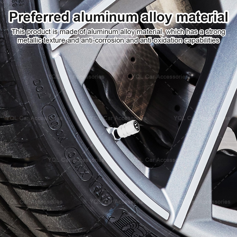 4 Thời Trang Lốp Xe Hơi Chống Bụi Nắp Lớp Lục Giác Bánh Xe Ô Tô Lốp Dành Cho Xe Honda TYPER Civic XR-V HR-V