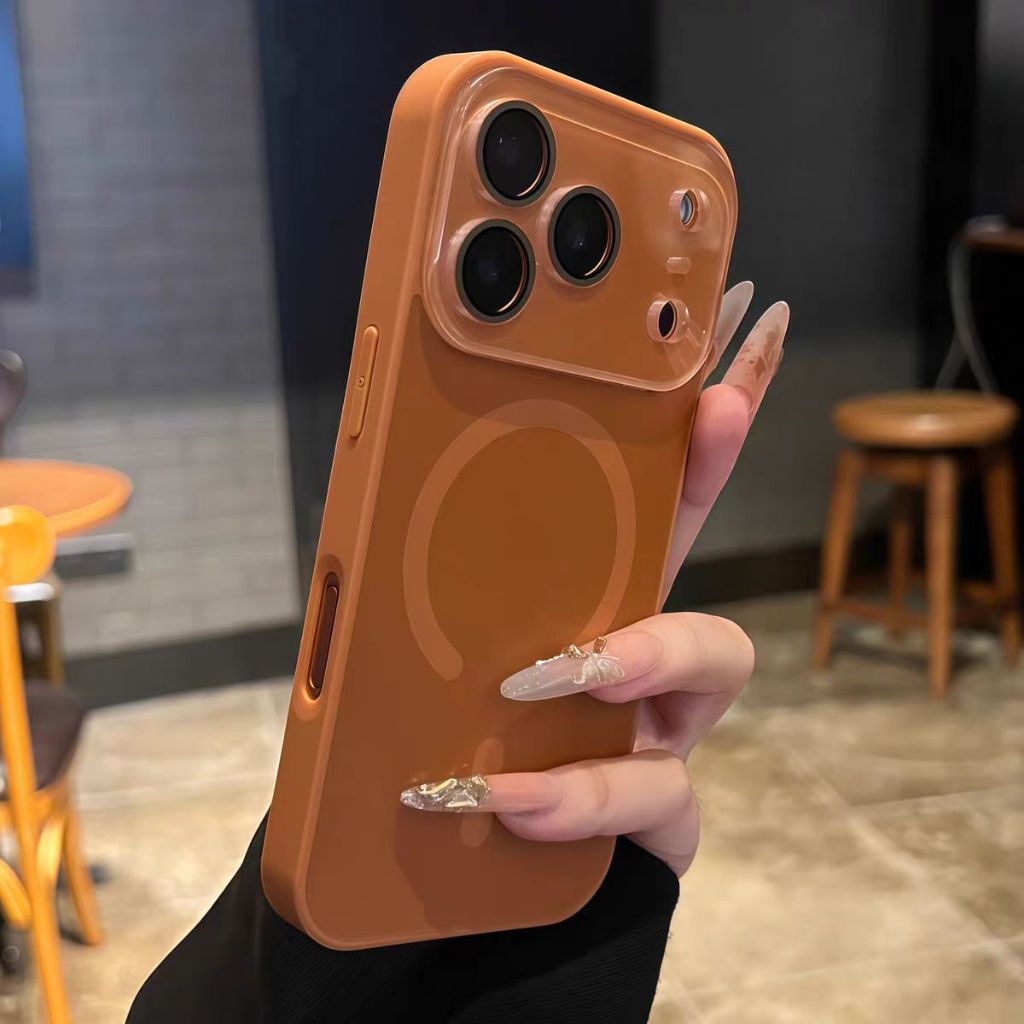 Ốp lưng cứng mờ cửa sổ lớn tương thích với iPhone 13 pro max 14 pro max 15 pro max 16 pro max 17 pro max 17 air case